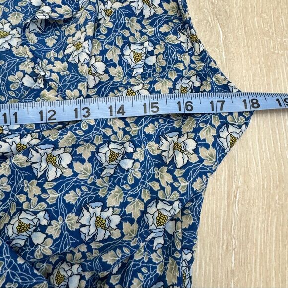 Max Studio Floral Ruffle Sleeveless Wrap Top Size S - Picture 5 of 9